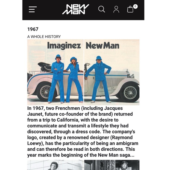 Rare 90s-00s New Man Blue Floral Cotton Mini Skirt - Sz 38F - Picture 13 of 13